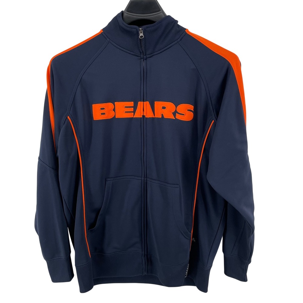 NFL Team Apparel‎ Chicago Bears Track Jacket Mens Large Full Zip Warm Up